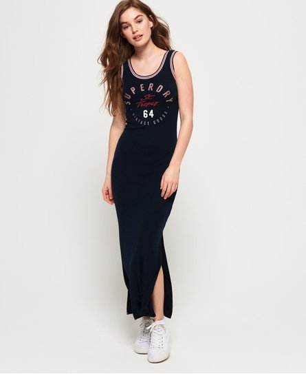 Superdry Riviera maxikjole med ribdetalje Riviera maxikjole med ribdetalje146703