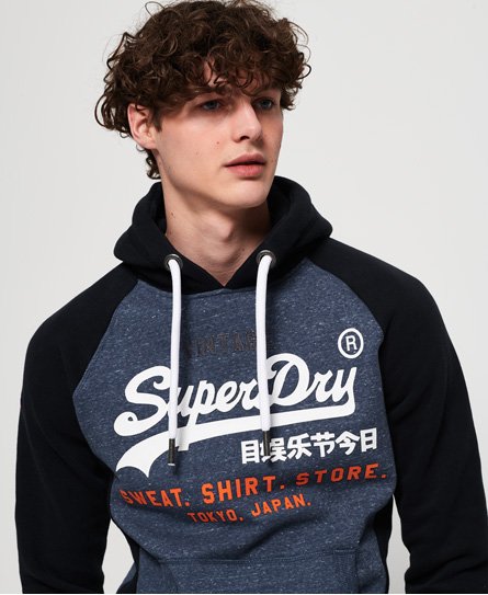 Superdry Sudadera con capucha y mangas raglán Sweat Shirt Store Sudadera con capucha y mangas raglán Sweat Shirt Store