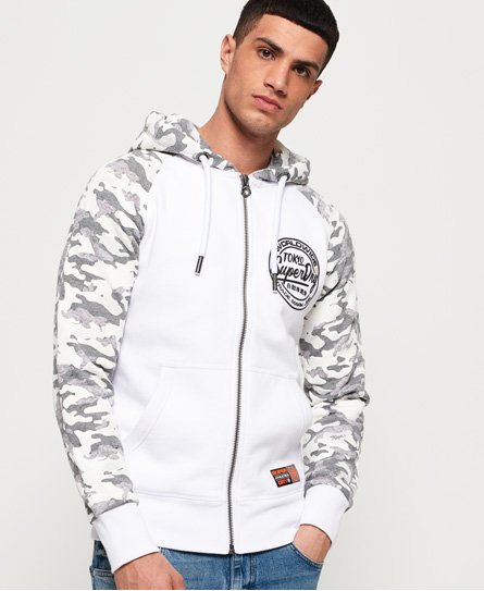 Superdry Sudadera monocromo con capucha y cremallera Ticket Type Sudadera monocromo con capucha y cremallera Ticket Type