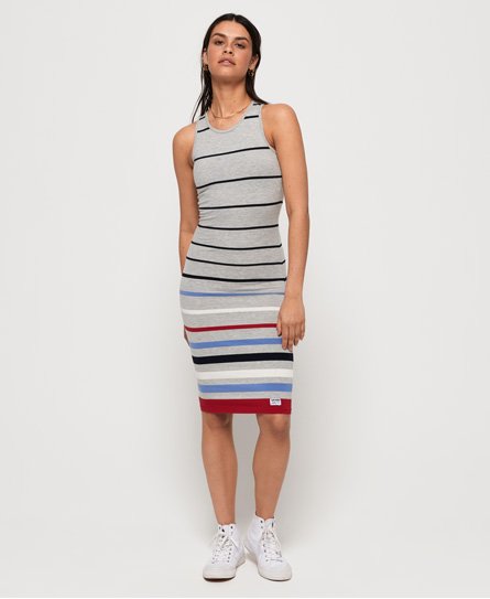 Superdry Stripe Midi Dress Stripe Midi Dress150043