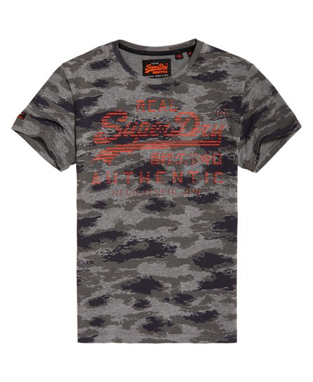 layered vintage t-shirt logo camo Superdry  Nieuwe voor seizoenscollectie heren