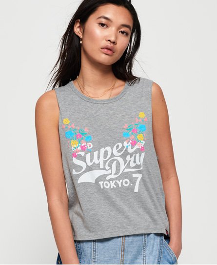 Superdry Tokyo 7 tanktop med blomsterdesign Tokyo 7 tanktop med blomsterdesign