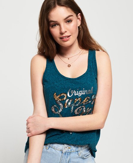Superdry New Original Carnival Tanktop mit Pailletten New Original Carnival Tanktop mit Pailletten147054