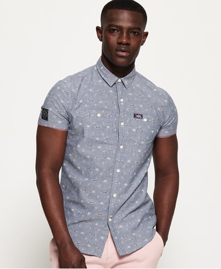 Superdry Indigo Riveter -kauluspaita Indigo Riveter -kauluspaita