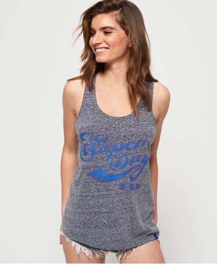 Superdry Classic Script Tanktop mit rissigem Print Classic Script Tanktop mit rissigem Print147795