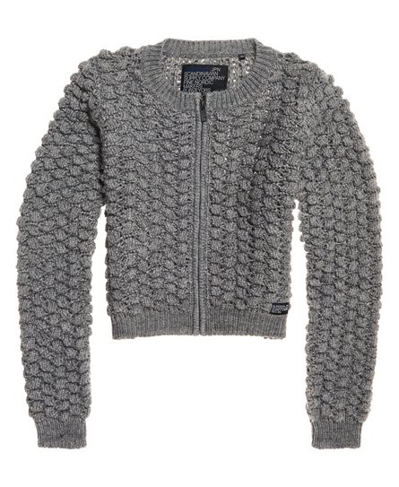 Superdry Bomber zippé en tricot surpiqué Bobble Bomber zippé en tricot surpiqué Bobble75610