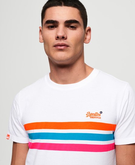 Superdry Orange Label Fluro Chest Band T-Shirt Orange Label Fluro Chest Band T-Shirt 150499