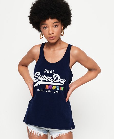 Superdry Vintage Logo Tanktop mit Paillettenbesatz Vintage Logo Tanktop mit Paillettenbesatz147073