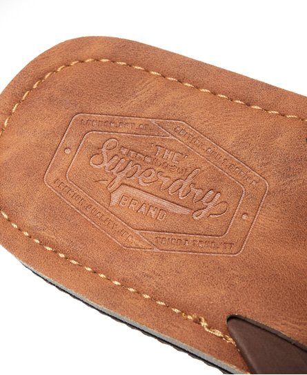 Black Superdry Mens Cove 2.0 Flip Flops