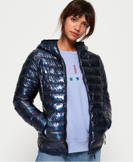 Womens - Concept Padded Jacket in Oil Slick | Superdry