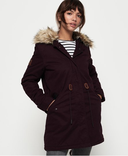 Superdry Parka Borderlands ze sztucznym futrem Parka Borderlands ze sztucznym futrem75686