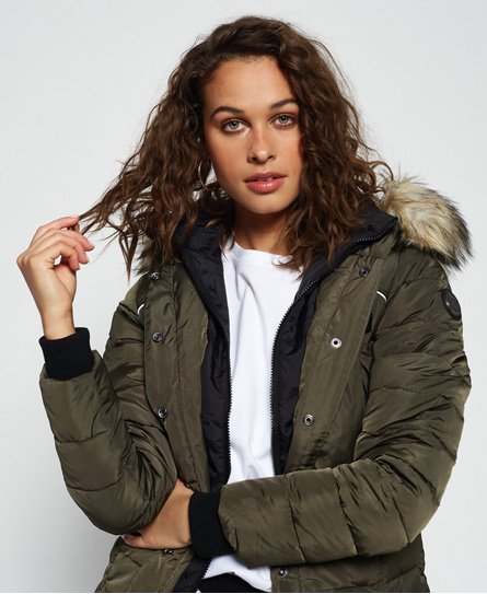 Superdry glacier biker jacket on sale black