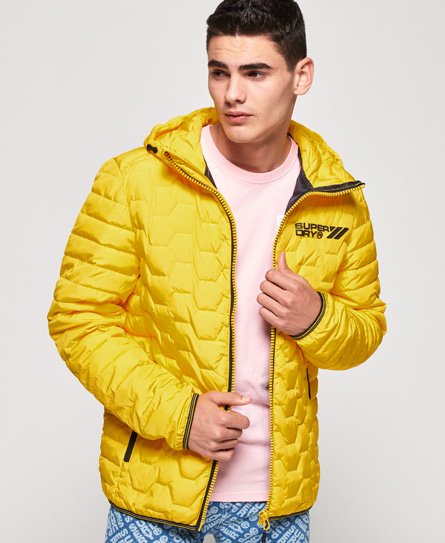 Superdry Hex Mix Daunenjacke Herren Daunenjacken Superdry Herren Winter Daunen Jacke Hex Mix Down schwarz