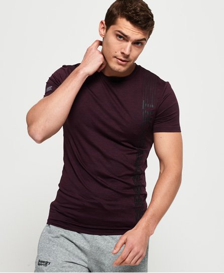 Superdry Active Tight Linear Print T-Shirt Active Tight Linear Print T-Shirt 151229