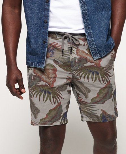superdry men's sunscorched shorts hellgrau - größe: