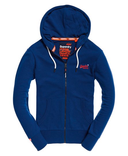 Superdry orange label urban zip hoodie online