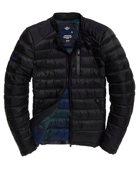 superdry quilted biker jacket