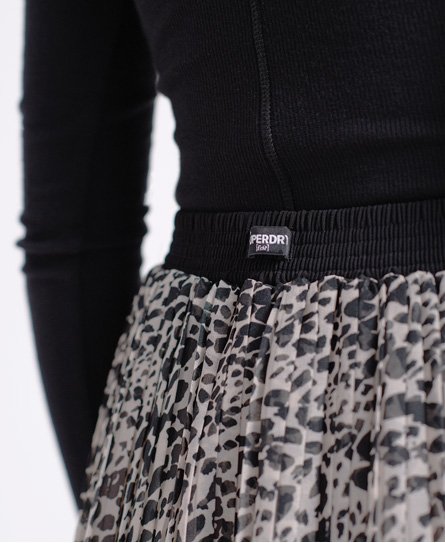 Superdry Womens Pleated Midi Skirt 