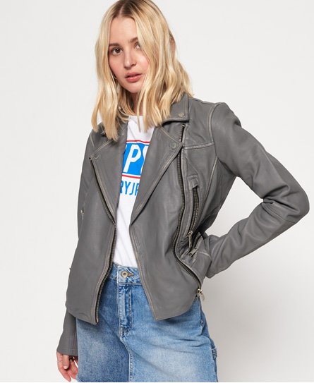 superdry thea leather racer jacket