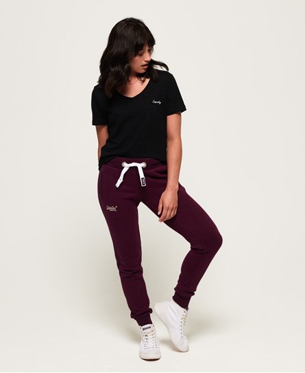 superdry burgundy joggers