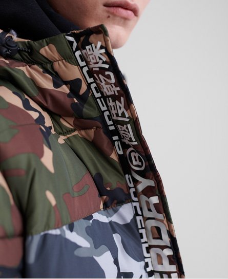 Superdry camo best sale mix sports puffer