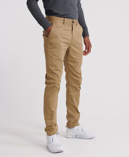 beige slim chinos