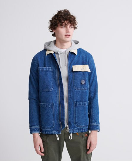 Superdry Stormbreaker jeansjacka Killar Jackor Superdry Stormbreaker jeansjacka Killar Jackor