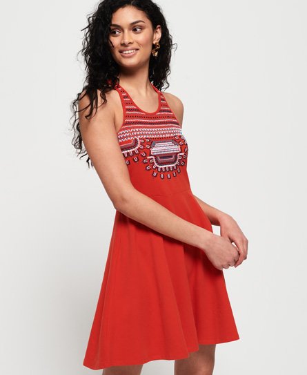 Superdry Leah Embroidered Skater Dress Leah Embroidered Skater Dress146724