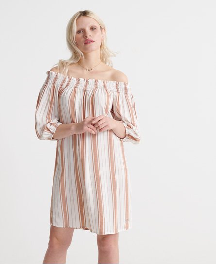 Superdry Desert kjole med bare skuldre