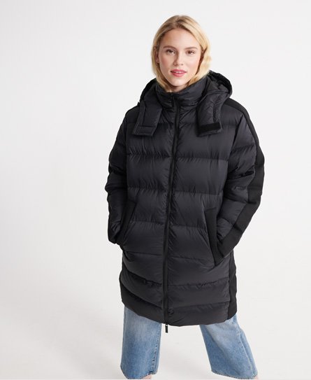 Womens - Edit Premium Shion Down Jacket in Manor House Black | Superdry