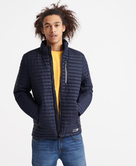 superdry micro quilt hooded down jacket