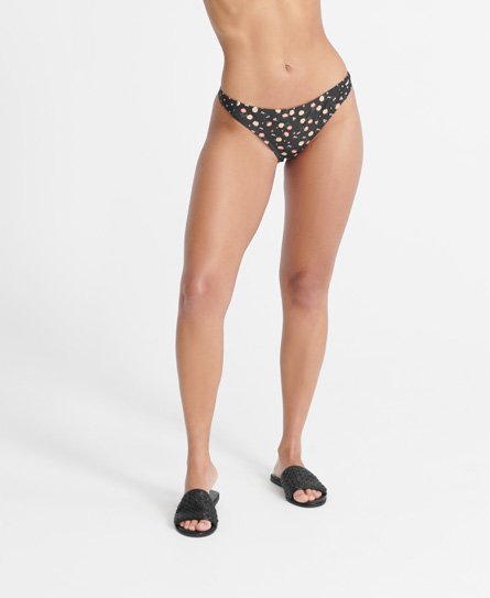 Superdry Women’s Summer Bikini Bottom Navy/Orange / Navy Print - Size: 12
