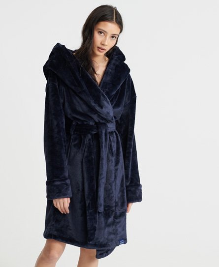 superdry dressing gown grey