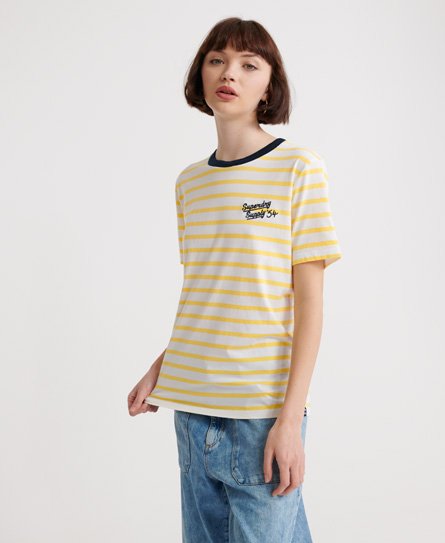 Superdry Dakota T-shirt med striber og grafik