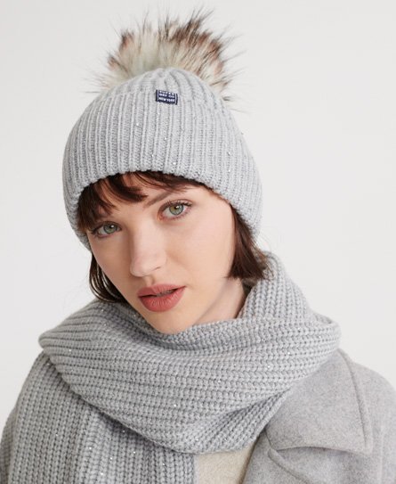 superdry hat and scarf set