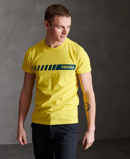 Superdry Core Logo Sport-T-skjorte med stripe