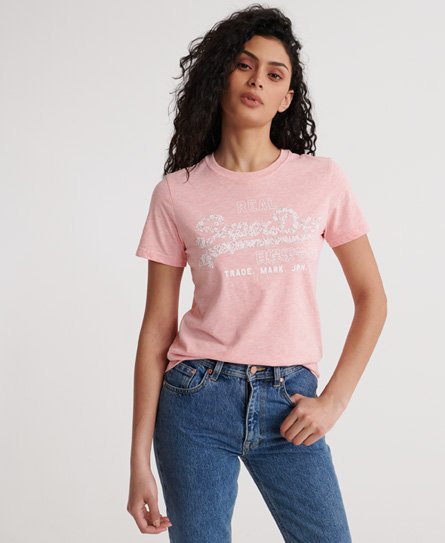 Superdry Womens Vintage Logo Puff Floral T-Shirt 