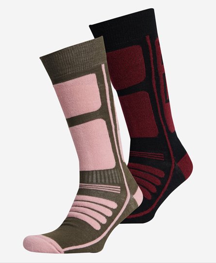 Set van twee paar Mountain sokken van merinowol