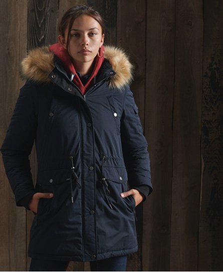 superdry longline premium rescue down coat