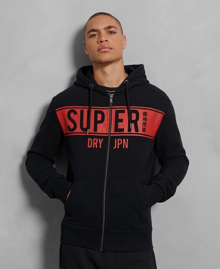 superdry bonded zip moletom com capuz