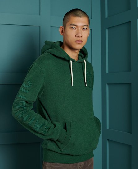 Superdry Track & Field hættetrøje med broderi