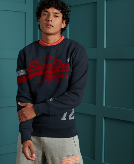 Felpa Vintage Logo Varsity da Uomo Superdry
