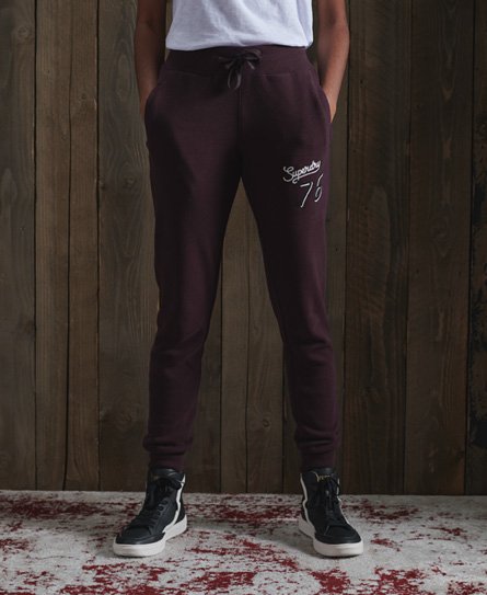 superdry burgundy joggers