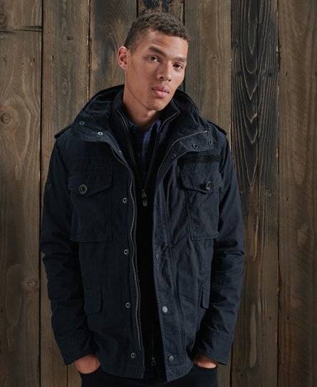 Superdry Field Jacket In Dark Blue 