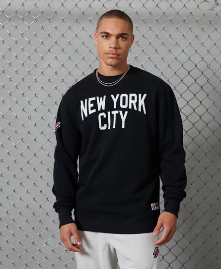 oversized college sweatshirt