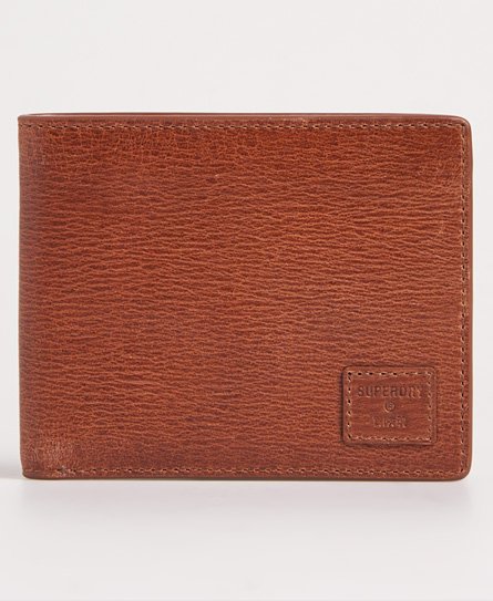 Superdry Men’s Benson Boxed Bi Fold Wallet Brown / Dark Tan - Size: 1SIZE