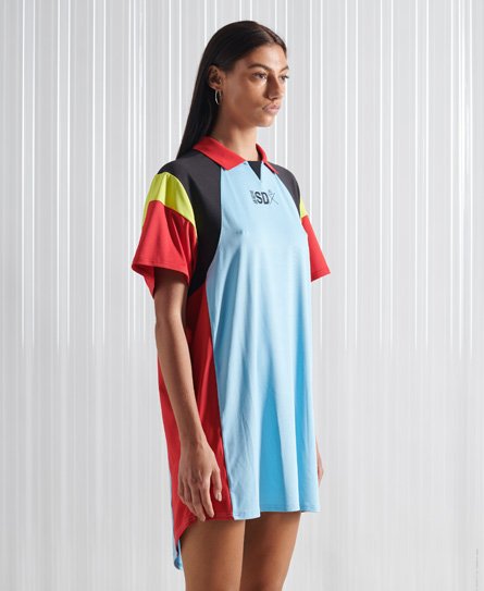 Superdry Women’s Sdx Limited Edition Sdx Football Dress Blue / Blue Sky - Size: S/M