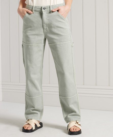 Superdry Women’s Carpenter Pants Green / Explorer Sage - Size: 30/30