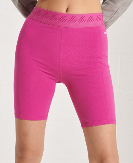 Superdry Women’s Essential Cycle Shorts Pink / Hot Pink - Size: 8