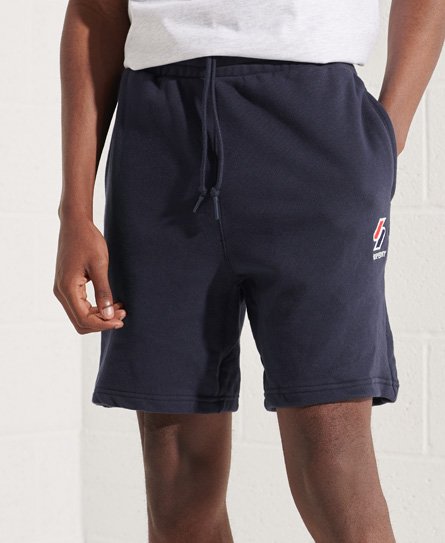 superdry en's sportstyle essential shorts arineblau - größe: